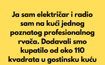 Ja sam električar i radio sam na kući jednog poznatog profesionalnog rvača. Ja sam električar i radio sam na kući jednog poznatog profesionalnog rvača.