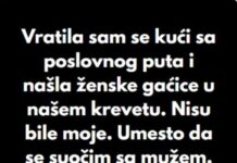 “Kada sam se vratila sa poslovnog puta, u svom krevetu sam pronasla zenske gacice koje nisu moje..” “Kada sam se vratila sa poslovnog puta, u svom krevetu sam pronasla zenske gacice koje nisu moje..”