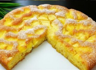 Kolač od jabuka sa samo 3 jabuke, malo brašna i 3 jaja, gotov za 10 minuta u rerni! Kolač od jabuka sa samo 3 jabuke, malo brašna i 3 jaja, gotov za 10 minuta u rerni!