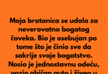 Moja bratanica se udala za neverovatno bogatog čoveka… Moja bratanica se udala za neverovatno bogatog čoveka…