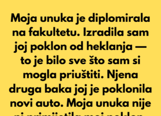 Moja je unuka diplomirala na fakultetu. Izradila sam joj poklon od heklanja… Moja je unuka diplomirala na fakultetu. Izradila sam joj poklon od heklanja…