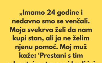 „Moja kontrol-frik svekrva vodi naš brak, a moj muž joj to dozvoljava.“ „Moja kontrol-frik svekrva vodi naš brak, a moj muž joj to dozvoljava.“