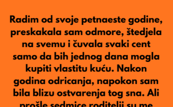 Moja porodica traži da se odreknem svoje prve kuće — zato što je moja sestra trudna. Moja porodica traži da se odreknem svoje prve kuće — zato što je moja sestra trudna.