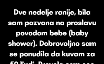 Moja prijateljica me odpozvala sa svoje proslave povodom bebe, ali ono što me posle toga zamolila – ostavilo me bez reči. 😳