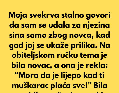 Moja svekrva pokušala me poniziti zbog novca, ali sam otkrila tajnu koju nije očekivala. Moja svekrva pokušala me poniziti zbog novca, ali sam otkrila tajnu koju nije očekivala.