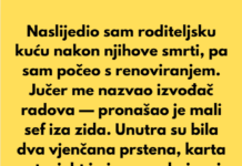 Naslijedio sam kuću svojih roditelja nakon njihove smrti, pa sam započeo s renoviranjem. Naslijedio sam kuću svojih roditelja nakon njihove smrti, pa sam započeo s renoviranjem.