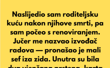 Naslijedio sam kuću svojih roditelja nakon njihove smrti, pa sam započeo s renoviranjem. Naslijedio sam kuću svojih roditelja nakon njihove smrti, pa sam započeo s renoviranjem.