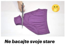 Ne bacajte svoje stare gaćice: Samo odrežite OVAJ dio i vidite šta možete napraviti od njih! Ne bacajte svoje stare gaćice: Samo odrežite OVAJ dio i vidite šta možete napraviti od njih!