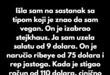 Odbijam da platim polovinu na sastanku — vegan sam, skoro ništa ne jedem Odbijam da platim polovinu na sastanku — vegan sam, skoro ništa ne jedem