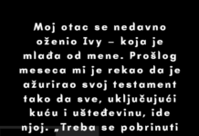 Otac me je izostavio iz testamenta zbog svoje nove žene — moja osveta je bila brza i brutalna Otac me je izostavio iz testamenta zbog svoje nove žene — moja osveta je bila brza i brutalna