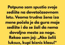 Platio sam svoje sedište — spustiću ga koliko god hoću Platio sam svoje sedište — spustiću ga koliko god hoću