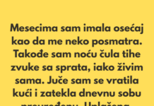 „Poslednjih nekoliko meseci imala sam osećaj kao da me neko posmatra.” „Poslednjih nekoliko meseci imala sam osećaj kao da me neko posmatra.”