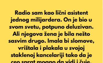 Radio sam kao lični asistent jednog milijardera. On je bio u svom svetu, potpuno deluzivan. Ali njegova žena je bila nešto sasvim drugo… Radio sam kao lični asistent jednog milijardera. On je bio u svom svetu, potpuno deluzivan. Ali njegova žena je bila nešto sasvim drugo…