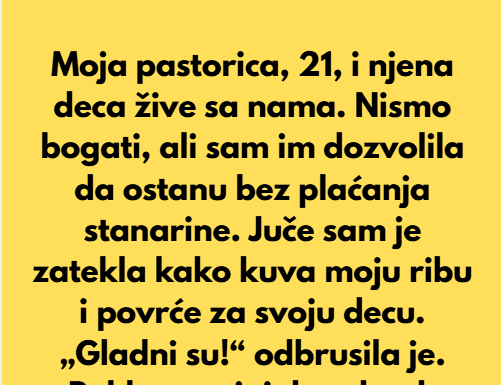 Rekla sam svojoj pastorici da ode nakon što je ukrala moju hranu da nahrani svoju decu Rekla sam svojoj pastorici da ode nakon što je ukrala moju hranu da nahrani svoju decu