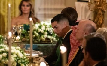 Ronaldo u Bijeloj kući, dočekao ga Trump: “Inspirišimo nove generacije za hrabrost i mir” Ronaldo u Bijeloj kući, dočekao ga Trump: “Inspirišimo nove generacije za hrabrost i mir”