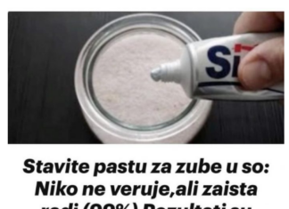 Stavite pastu za zube u so: Niko ne veruje,ali zaista radi (99%) Rezultati su zapanjujući Stavite pastu za zube u so: Niko ne veruje,ali zaista radi (99%) Rezultati su zapanjujući