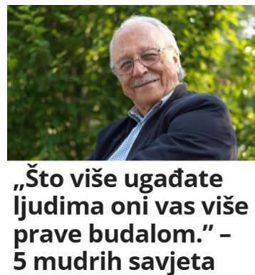 „Što više ugađate ljudima oni vas više prave budalom.” – 5 mudrih savjeta psihologa „Što više ugađate ljudima oni vas više prave budalom.” – 5 mudrih savjeta psihologa