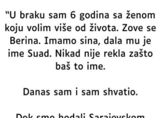 “U braku sam 6 godina sa ženom koju volim više od života…” “U braku sam 6 godina sa ženom koju volim više od života…”