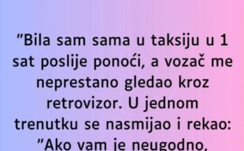 “Bila sam sama u taksiju…” “Bila sam sama u taksiju…”