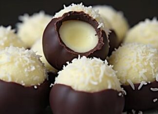 ČOKOLADNE KOKOS KUGLICE– PRAZNICNI desert bez pečenja, gotov za samo 5 minuta 🍫🥥✨