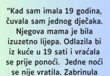 Čuvala sam jednog dečaka, njegova mama je bila izuzetno lepa… Čuvala sam jednog dečaka, njegova mama je bila izuzetno lepa…