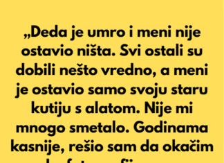 Kada je moj deda umro, svi u porodici su dobili nešto vredno — ušteđevinu, zemlju, antikvitete. Kada je moj deda umro, svi u porodici su dobili nešto vredno — ušteđevinu, zemlju, antikvitete.