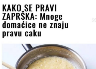 KAKO SE PRAVI ZAPRŠKA: Mnoge domaćice ne znaju pravu caku KAKO SE PRAVI ZAPRŠKA: Mnoge domaćice ne znaju pravu caku