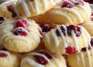 LIMUN I BRUSNICA KEKSI – osvježavajući, mekani i slatko-kiseli 🍋🫐 Ovi keksi savršeno kombinuju svježinu limuna i kiselkastost brusnica