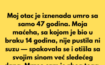 Moj otac je iznenada umro sa samo 47 godina. Moj otac je iznenada umro sa samo 47 godina.