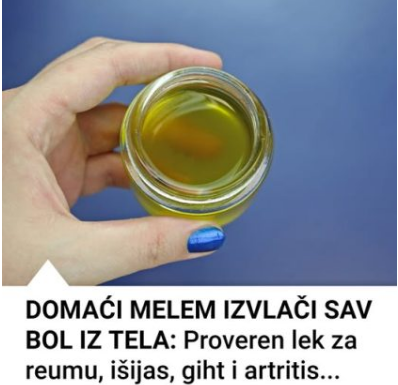 Napravite DOMAĆI MELEM za kosti i zglobove od samo dva sastojka! Napravite DOMAĆI MELEM za kosti i zglobove od samo dva sastojka!