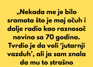 „Nekada me je bilo sramota što je moj očuh i dalje radio kao raznosač novina sa 70 godina.“ „Nekada me je bilo sramota što je moj očuh i dalje radio kao raznosač novina sa 70 godina.“