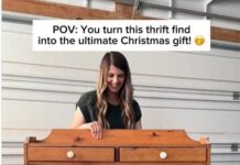 Ništa lepše danas nećete videti: Od stare, oronule vitrine mama napravila genijalan novogodišnji poklon za ćerku Ništa lepše danas nećete videti: Od stare, oronule vitrine mama napravila genijalan novogodišnji poklon za ćerku