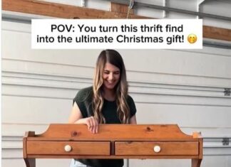 Ništa lepše danas nećete videti: Od stare, oronule vitrine mama napravila genijalan novogodišnji poklon za ćerku Ništa lepše danas nećete videti: Od stare, oronule vitrine mama napravila genijalan novogodišnji poklon za ćerku