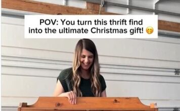 Ništa lepše danas nećete videti: Od stare, oronule vitrine mama napravila genijalan novogodišnji poklon za ćerku Ništa lepše danas nećete videti: Od stare, oronule vitrine mama napravila genijalan novogodišnji poklon za ćerku