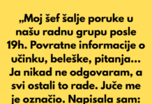 „Odbila sam da odgovaram na radne poruke posle 19 časova — sada se uključio HR.“ „Odbila sam da odgovaram na radne poruke posle 19 časova — sada se uključio HR.“