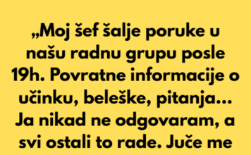 „Odbila sam da odgovaram na radne poruke posle 19 časova — sada se uključio HR.“ „Odbila sam da odgovaram na radne poruke posle 19 časova — sada se uključio HR.“