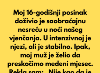 „Odbila sam otkazati medeni mjesec zbog porodične krize.“ „Odbila sam otkazati medeni mjesec zbog porodične krize.“