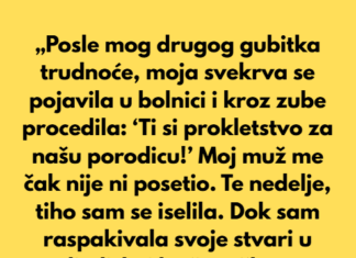 „Posle mog drugog gubitka trudnoće, moja svekrva se pojavila u bolnici i kroz zube rekla… „Posle mog drugog gubitka trudnoće, moja svekrva se pojavila u bolnici i kroz zube rekla…