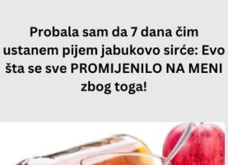 Probala sam da 7 dana čim ustanem pijem jabukovo sirće: Evo šta se sve PROMIJENILO NA MENI zbog toga! Probala sam da 7 dana čim ustanem pijem jabukovo sirće: Evo šta se sve PROMIJENILO NA MENI zbog toga!