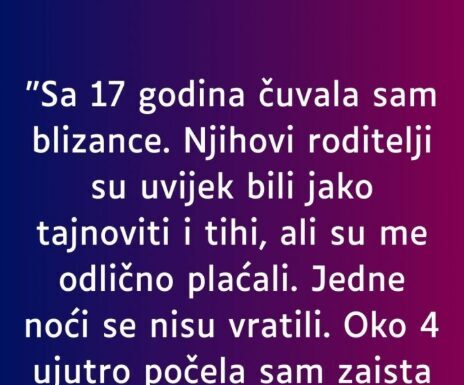 “Sa 17 godina čuvala sam blizance…” “Sa 17 godina čuvala sam blizance…”