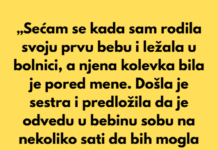 „Sećam se pre 17 godina, kada sam rodila svoju prvu bebu i ležala u bolničkoj sobi” „Sećam se pre 17 godina, kada sam rodila svoju prvu bebu i ležala u bolničkoj sobi”