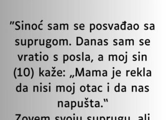 “Sinoć sam se posvađao sa suprugom….” “Sinoć sam se posvađao sa suprugom….”