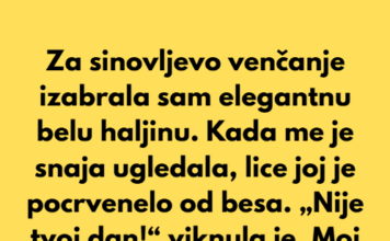 Snaja me je nepoštovala, ali reakcija mog sina bila je pravi šok Snaja me je nepoštovala, ali reakcija mog sina bila je pravi šok