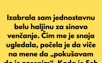 „Snaja me je ponizila, ali reakcija mog sina slomila mi je srce“ „Snaja me je ponizila, ali reakcija mog sina slomila mi je srce“