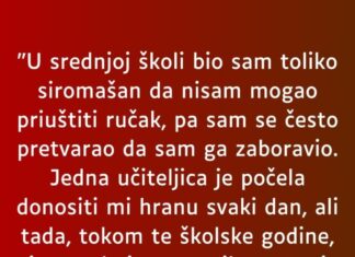 U srednjoj školi bio sam toliko siromašan da nisam mogao kupiti … U srednjoj školi bio sam toliko siromašan da nisam mogao kupiti …