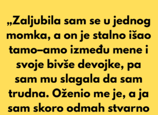„Zaljubila sam se u jednog momka, a on je stalno išao tamo–amo između mene i svoje bivše devojke.“ „Zaljubila sam se u jednog momka, a on je stalno išao tamo–amo između mene i svoje bivše devojke.“