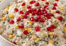 Brunclik salata sa belim mesom i narom – kremasta praznična salata Brunclik salata sa belim mesom i narom – kremasta praznična salata