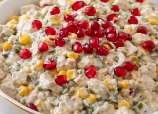 Brunclik salata sa belim mesom i narom – kremasta praznična salata Brunclik salata sa belim mesom i narom – kremasta praznična salata