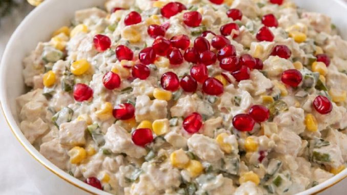 Brunclik salata sa belim mesom i narom – kremasta praznična salata Brunclik salata sa belim mesom i narom – kremasta praznična salata