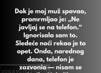 Dok je moj muž spavao, promrmljao je: „Ne javljaj se na telefon.“ Dok je moj muž spavao, promrmljao je: „Ne javljaj se na telefon.“